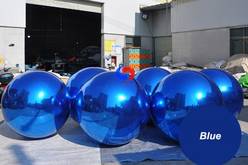 supersize large inflated mirrored ball spheres 1m 2m 3m gold purple iridescent clear blue inflatable mirror balls