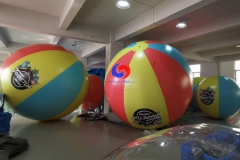 commercial advertising custom made cheap outdoor big 3m 10ft pvc giant inflatable beach ball for sale