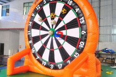 outdoor commercial giant inflatable kick darts football soccer ball target board sport game for children adults