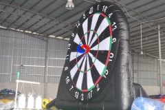 personalized color/logo portable soccer sticky ball target dartboard floor stand inflatable dart board football