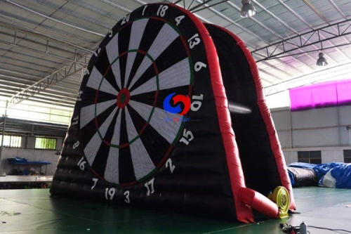 Huge double sided sticky balls football soccer dart board sport game with 12 sticky balls for kids adults