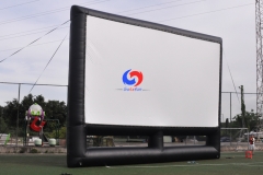 outdoor cinema operators movie events seamless screen surface inflatable move projector screen outdoor 30ft