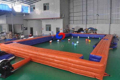 all-new Human-Sized Giant portable football snooker billiards inflatable soccer pool table