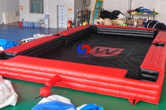 outdoor team play games inflatable human billiards pool table for two players or four players