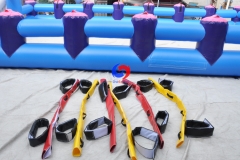 high-quality PVC newest team building Human Table Football (HTF) Soccer Field Giant Inflatable Human Foosball game