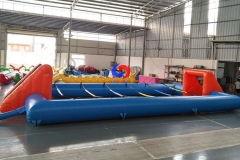 10 players team building Giant inflatable soccer field human foosball table for outdoor sport games