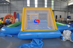 large air sealed Slippery inflatable water soap soccer pitch field inflatable soap football arena court for outdoor sports