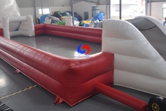 Outdoor commercial Football Soccer field arena Air Inflated Court Inflatable Sports Pitches for bumper ball games