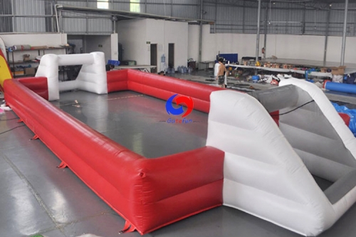 Outdoor commercial Football Soccer field arena Air Inflated Court Inflatable Sports Pitches for bumper ball games