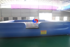 Sports club events western 33ft 10m dual lane horizontal air inflatable bungee run for sale