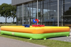 two pole dueling fighting challenge sport games 26ft large inflatable gladiator duel jousting Arena for sale