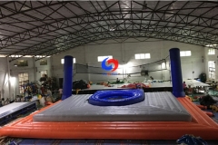 beach team sport Ball game volleyball football gymnastics trampoline court Inflatable Bossaball for sale