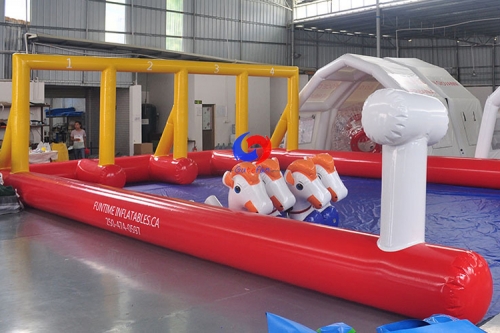 team building attraction "Inflatable hippodrome" Inflatable pony Inflatable Horses for Children and adults