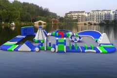 outdoor recreation customized modular commercial pool lake beach floating island inflatable water park