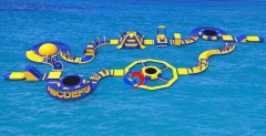 Adult Inflatable Floating Water Park Play Equipment With 0.9mm PVC Tarpaulin for sale