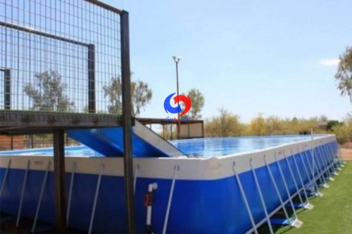 portable above ground durable Plato 0.9mm PVC Tarpaulin & Metal Frame 52 Inches deep dog swimming pools for dog training