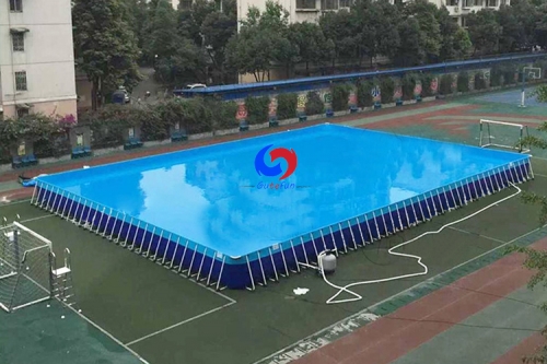 prefabricated rectangle steel frame PVC tarpaulin pools swim training pool for outdoor&indoor swimming academy use