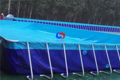 prefabricated rectangle steel frame PVC tarpaulin pools swim training pool for outdoor&indoor swimming academy use
