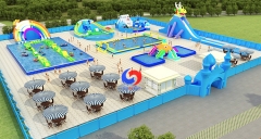 very fast delivery portable big swimming pool inflatable slide swimming pools games equipment to make water games event