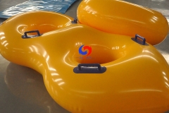 life-saving equipment double Seat 2 person pvc swimming floating rings Inflatable Water Slide Tubes for Water parks sports
