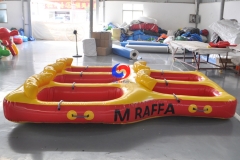 can drag jet ski towing surfing 5 persons Inflatable Towable Water Donut Boat inflatable flying fish banana -boat for sale