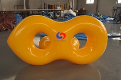life-saving equipment double Seat 2 person pvc swimming floating rings Inflatable Water Slide Tubes for Water parks sports