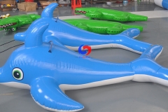 PVC air-tight dolphin mascot inflatable cartoon inflatable marine theme party decoration inflatable dolphin pool float