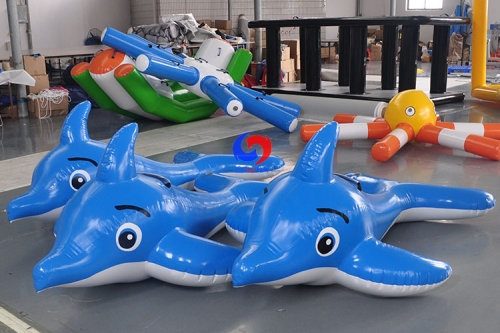 PVC air-tight dolphin mascot inflatable cartoon inflatable marine theme party decoration inflatable dolphin pool float