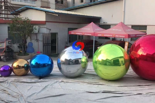 Competitive price Hanging decoration gold silver red inflatable mirror balloon mirrored disco balls mirror balls wholesale