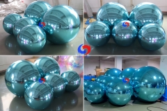 air compressor filled Wonderful Diameter 1 meter,1.5 meter 1.8 meter big inflated mirror balls for advertising