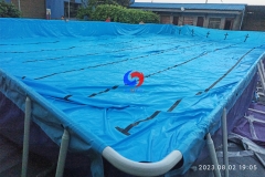 China No.1 large rectangular metal frame swimming pool adult metal frame above ground pool for swim training