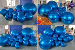durable mylar outer shell Inflatable chrome ball BIG Shiny Balls perfect addition to any celebration corporate event