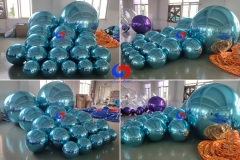durable mylar outer shell Inflatable chrome ball BIG Shiny Balls perfect addition to any celebration corporate event
