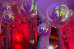 Giant Event Decoration PVC Floating Magic color Sphere Mirror Balloon Disco Shinny Iridescent Inflatable Mirror Ball