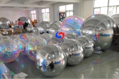 Corporate Events Styling Party Decor Planner Big Shine Inflatable Silver Golden Mirror Balls Gold Metallic Spheres