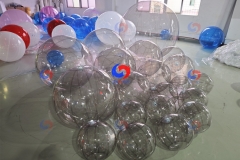 holographic clear color Big Inflatable clear PVC ball White Grey Black Re-inflatable giant bubbles balls For Decorations