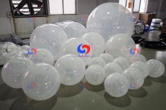 Christmas Party Disco Decorations black, white, blue, pink Giant spheres clear bubble balloons Big AIRTIGHT Clear Balls