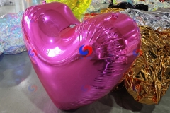 Wedding Valentine's Day Holiday Celebration Decoration Big shiny chrome heart model red purple pink inflatable big heart