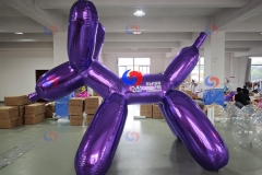 Special Design Customized Advertising Big Shiny Mirror Dog Mirror Bear Shaped Inflatable Carton Model