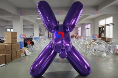 Special Design Customized Advertising Big Shiny Mirror Dog Mirror Bear Shaped Inflatable Carton Model