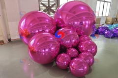 Corporate & Social events backdrops balloons 2ft-8ft diameter new giant rose red pink big shiny mirror spheres/balls
