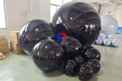 Customized wedding garlands backdrop decor new giant black helium balloons ceiling decoration disco shining balls/Spheres