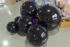 40cm (1.3ft) 60cm (2ft) 90cm (3.0ft) giant black mirror balloons/spheres big shiny solid black inflatable shiny balls