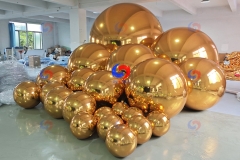 0.6, 0.8, 1,1.2 ,1.5m giant decor inflatable shiny mirror balls big size silver gold chrome balloon with pump blow up