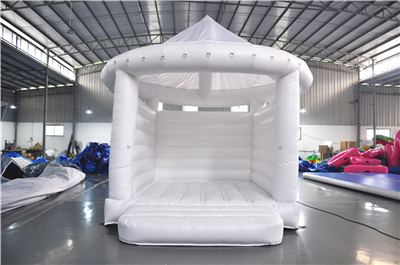 5 x 5 meters white wedding bounce castle to Germany