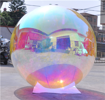 Magic color inflatable chrome sphere/Inflatable mirror ball to United Kingdom