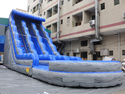 Big wave double lane inflatable water slide to United States