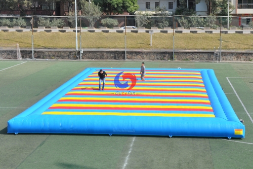 outdoor Largest Rectangular soft air inflatable jump Bounce Pads for Pumpkin Farm Harvest Days