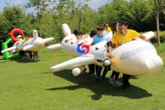  6pk6 team building games attractions Inflatable Planes Inflatable Airplane Aircraft equipment for competitions